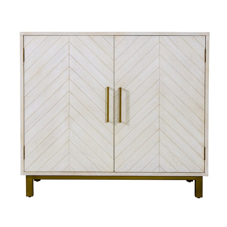 Brass shop accent cabinet